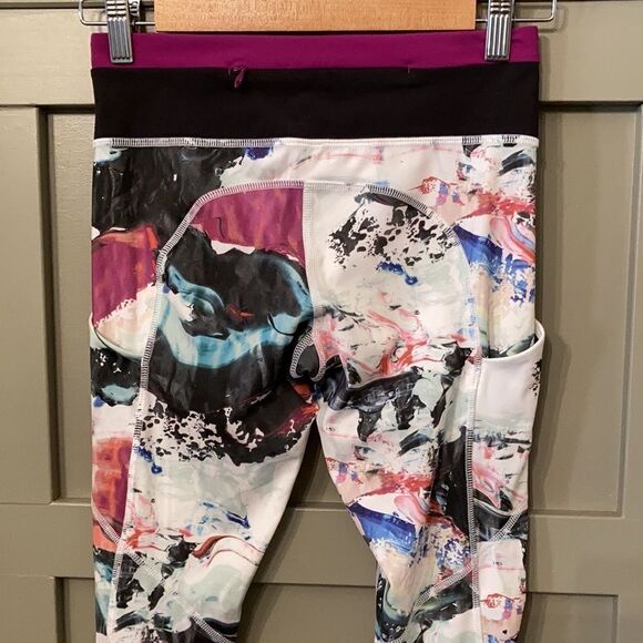 Lululemon Speed Tight III Full-On Luxtreme Pigment Wave Multi / Black / Plum 4 - Picture 7 of 12